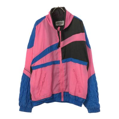 SAMSTAG 80er Nylonjacke L rosa Alt Vintage Herren Gebraucht