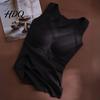 Sleeveless Slim Fit Tank Tops Women Seamless Thermal Vest Base Layer Tops Camisole with Built-in Chest Pads V-Neck Stretchy Fitted for Daily