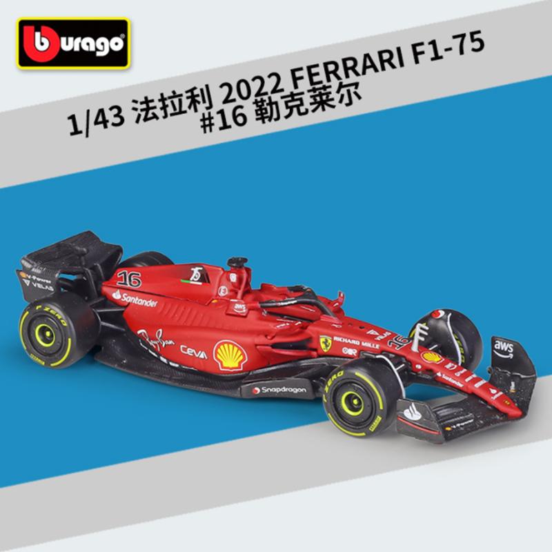 QGDM1 Bburago 1:43 2022 Alfa Romeo F1 Formula Racing Team C42 #24 Guanyu Zhou #77 Valtteri Bottas Alloy Car Model Collection Kids Toys
