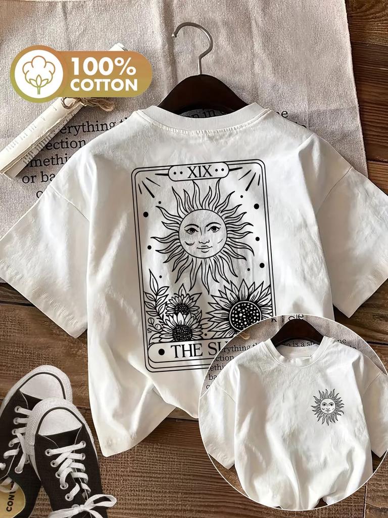 Retro The Sun Meme 100 Cotton Unisexs Vintage Tshirt Summer Crew Neck Short Sleeve Top Shirt Harajuku Clothing