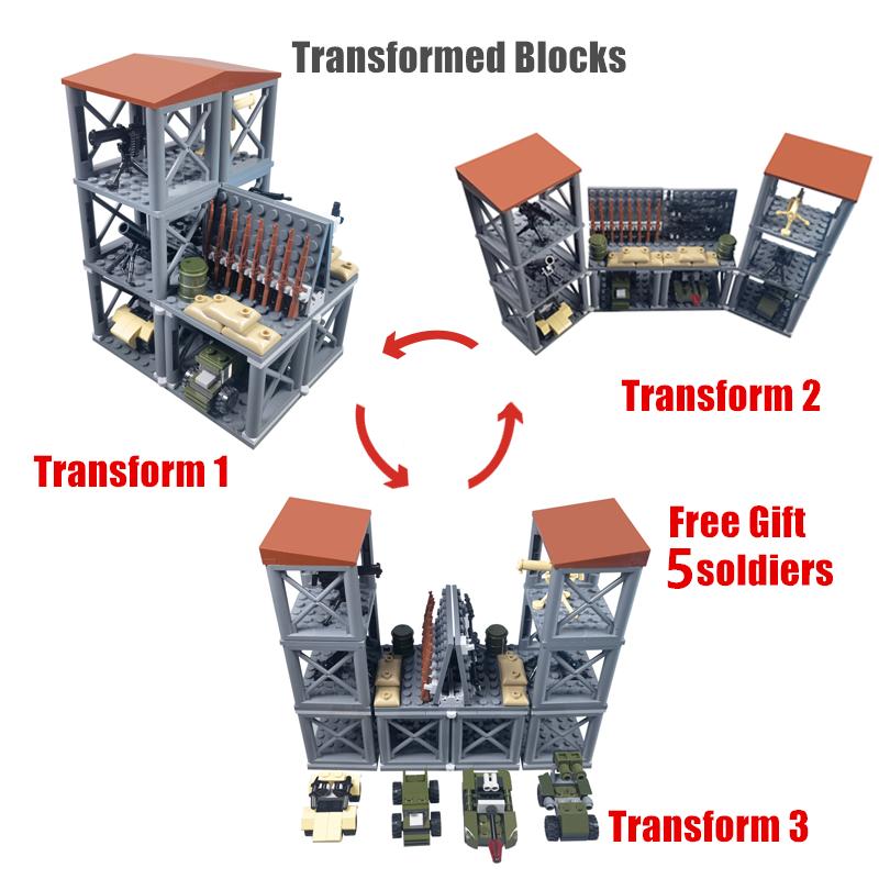 Army-Inspired Superior-Grade Transform High-Standard Assembly-Bricks Play Sets Moc Weapons First-Class Guns Superior-Grade Construction-Blocks