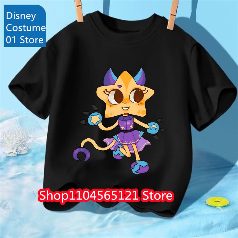 

New Girls Tshirt Dandys World T-Shirt Summer O-Neck Tshirt For Boys Anime Cartoon Game Shirts Kids Tshirt Short Sleeve Tops 140