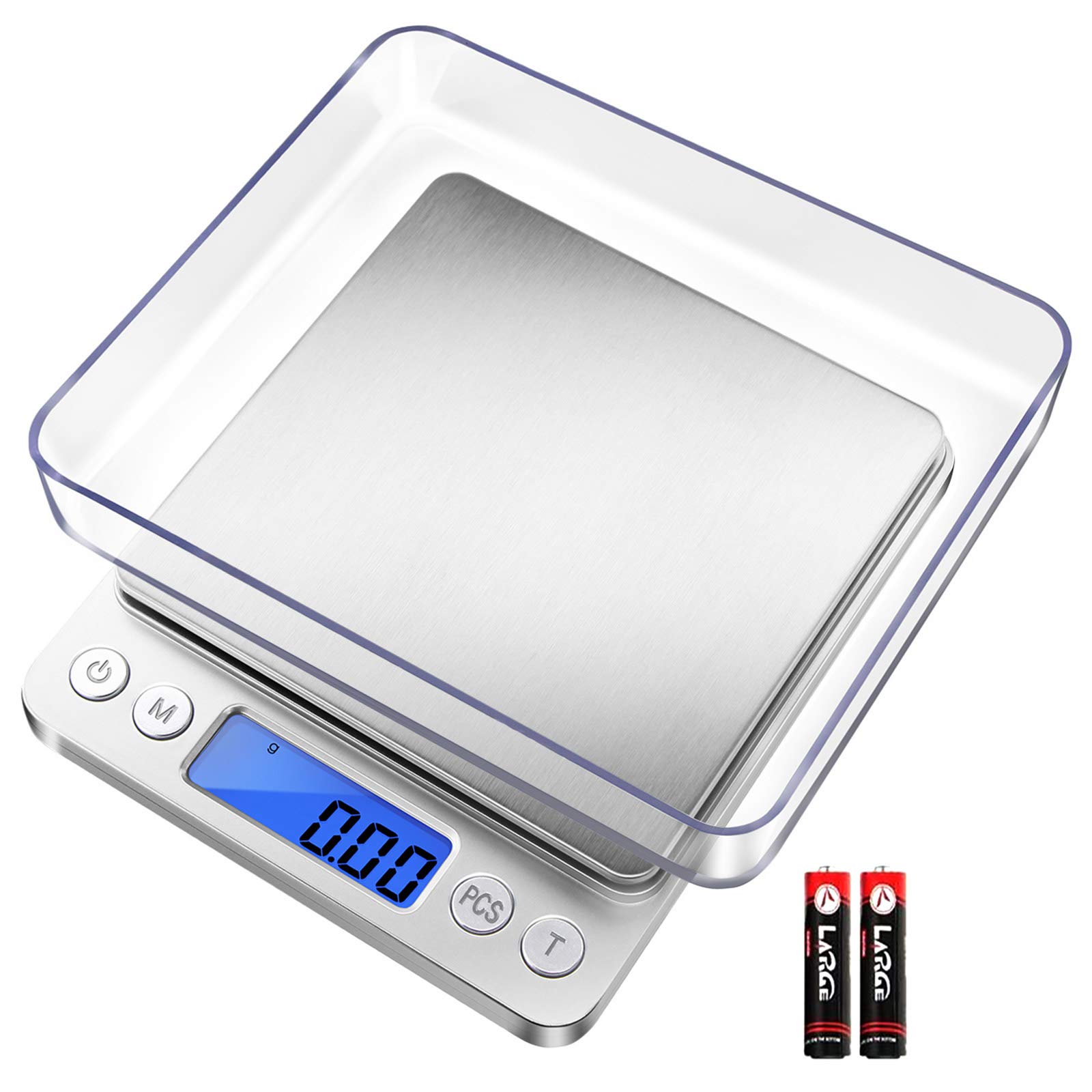 

Digital Kitchen Scale 500/1kg/2kg/ 3kg Small Jewelry Scale Food Scales Digital Weight Gram and Oz Digital Gram Scale (as the picture-22101-)-