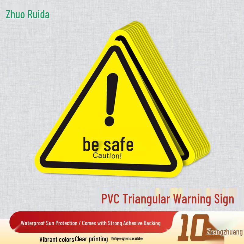 Zhuoreda PVC Triangular Safety Warning Sign