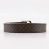 LOUIS VUITTON Ceinture Malletier belt M9943 Brown Monogram canvas unisex Used