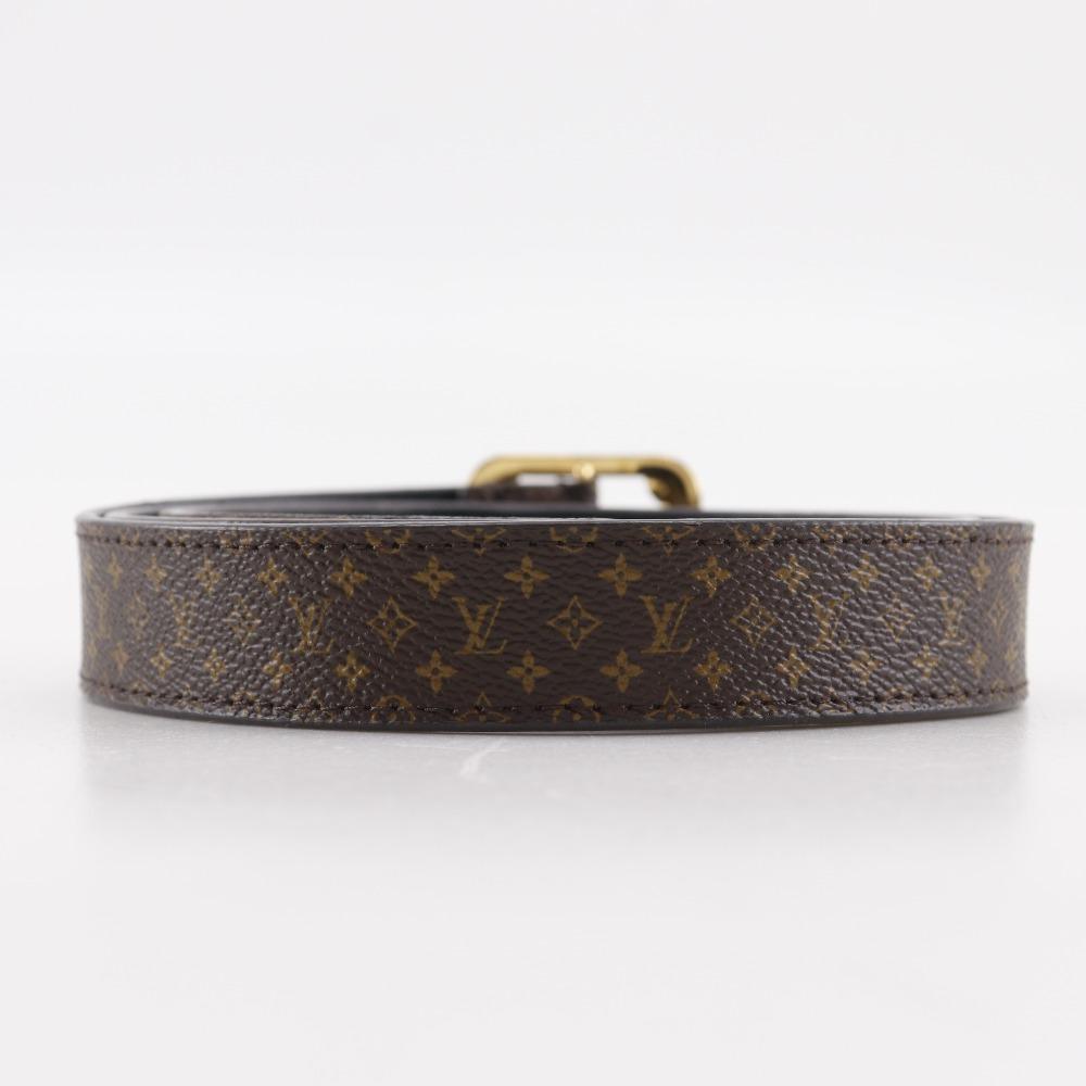 LOUIS VUITTON Ceinture Malletier belt M9943 Brown Monogram canvas unisex Used