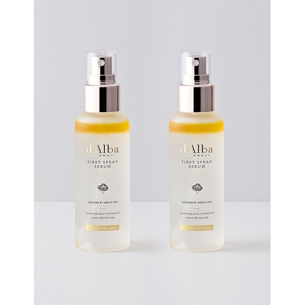 

D Alba White Truffle First Spray Serum 100ml Set Of 2 Yellow Mist Serum