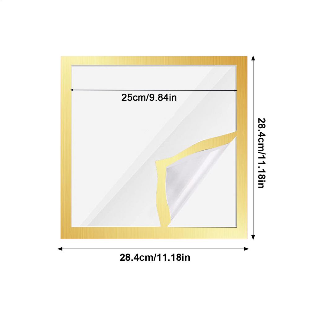 

Gem Photo Frame Square Picture Frame 12x12 Inch Rhinestones Art Frame Painting Accessories Self-Adhesive For Wall Or Tabletop