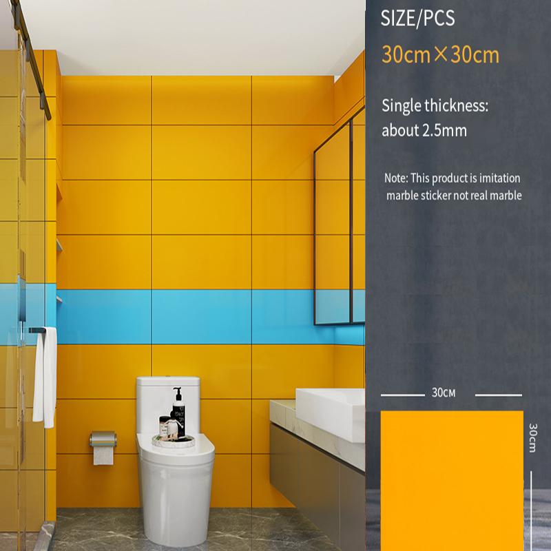 

30*30см Имитация плитки 3D Мрамор Кухня Водонепроницаемая Самоклеящаяся Наклейка на стену Украшение стены Ванная комната Влагостойкие обои 5pcs-30x30cm