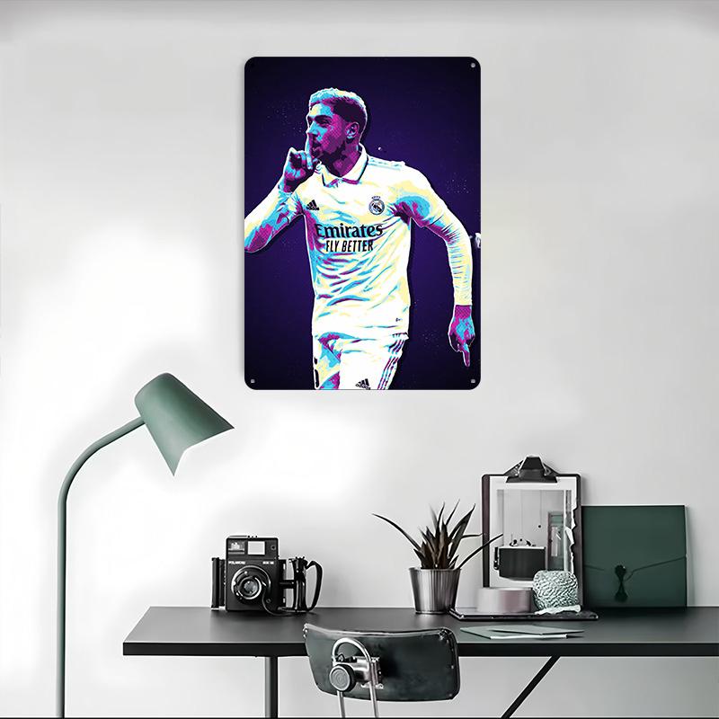 Vervalde Madrid Poster Customized Wall Art Vintage Metal Signs Retro Tin Plaque for Man Cave Bathroom Decor Home Decorations