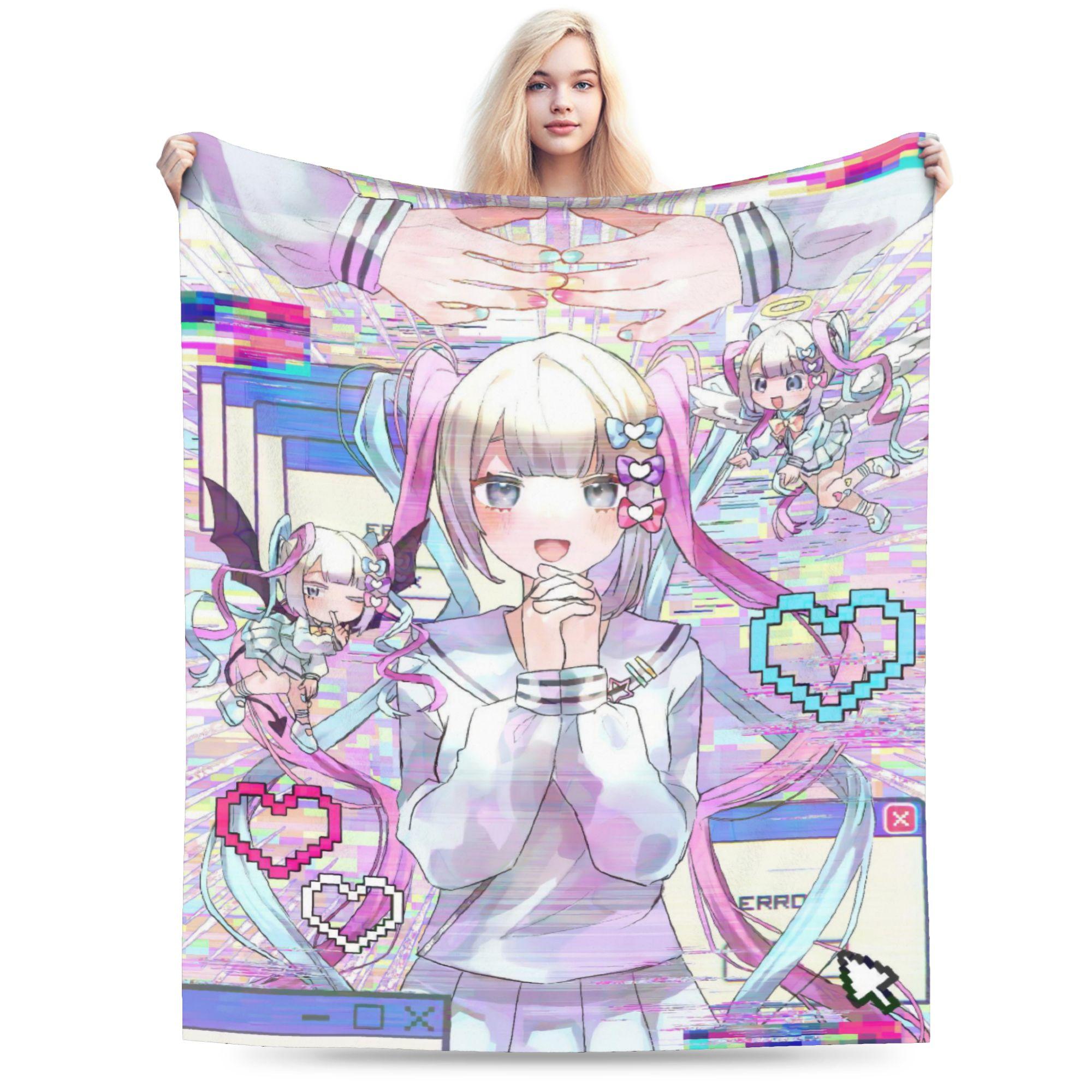 Needy Streamer Overload KAngel Blanket Flannel Winter Multifunction Soft Throw Blanket for Home Bedroom Bedspreads 75X95CM