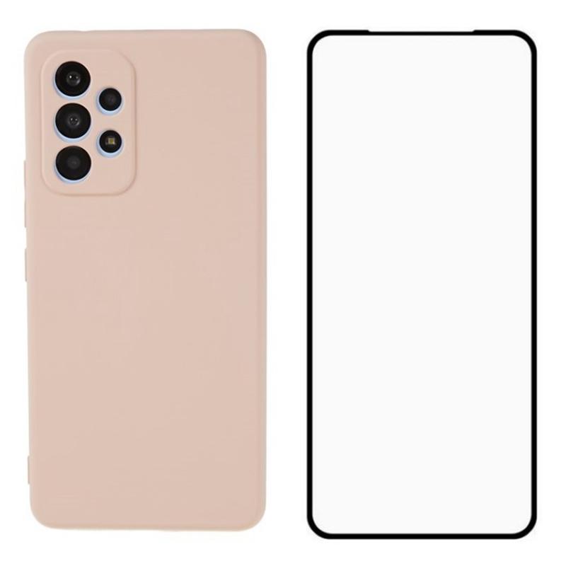 For Samsung Galaxy A53 5G Case Precise Cutout TPU Phone Cover with Screen Film