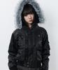Luvistrue Rl Fur Trim Patch Bomber Jacket(Black)