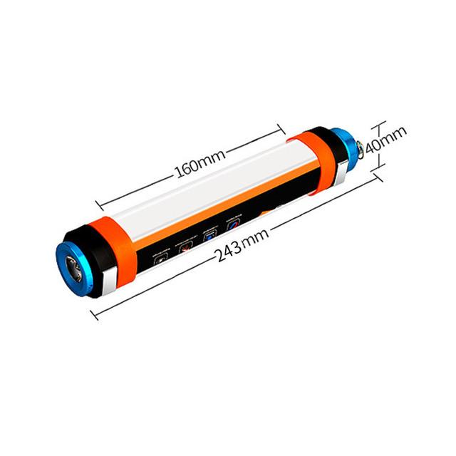 USB Rechargeable IP68 Waterproof LED Camp Light Emergency Camp Portable Lantern Flashlight Multi-Functional Magnetic Lamp