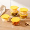 Microwave Safe Round Food Storage Container High Borosilicate Glass Pickle Sealed Jar Refrigerator Fruit Vegetable Storage Jar