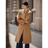 Women's French Tailored 100% Wool Double-faced Tweed Coat