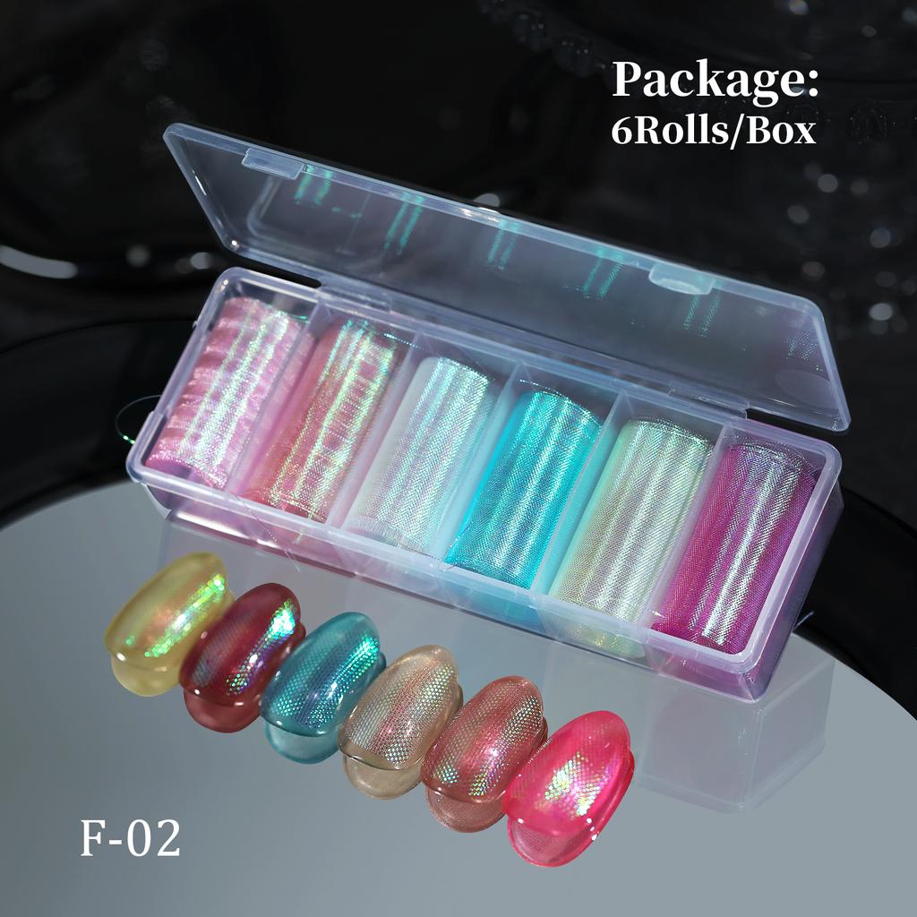 Spring And Summer Symphony Silk Mesh Manicure, Exquisite Three-Dimensional Multi-Color Mesh Yarn, Fish Scale Pattern Manicure, Manicure Material