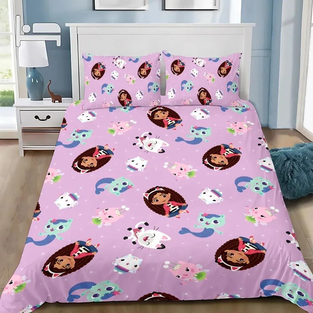 Housse de couette taie d'oreiller G-Gabb Décoration de chambre Cadeau enfant adulte Lit simple double Grande taille Housse de couette à fermeture éclair 100x150cm