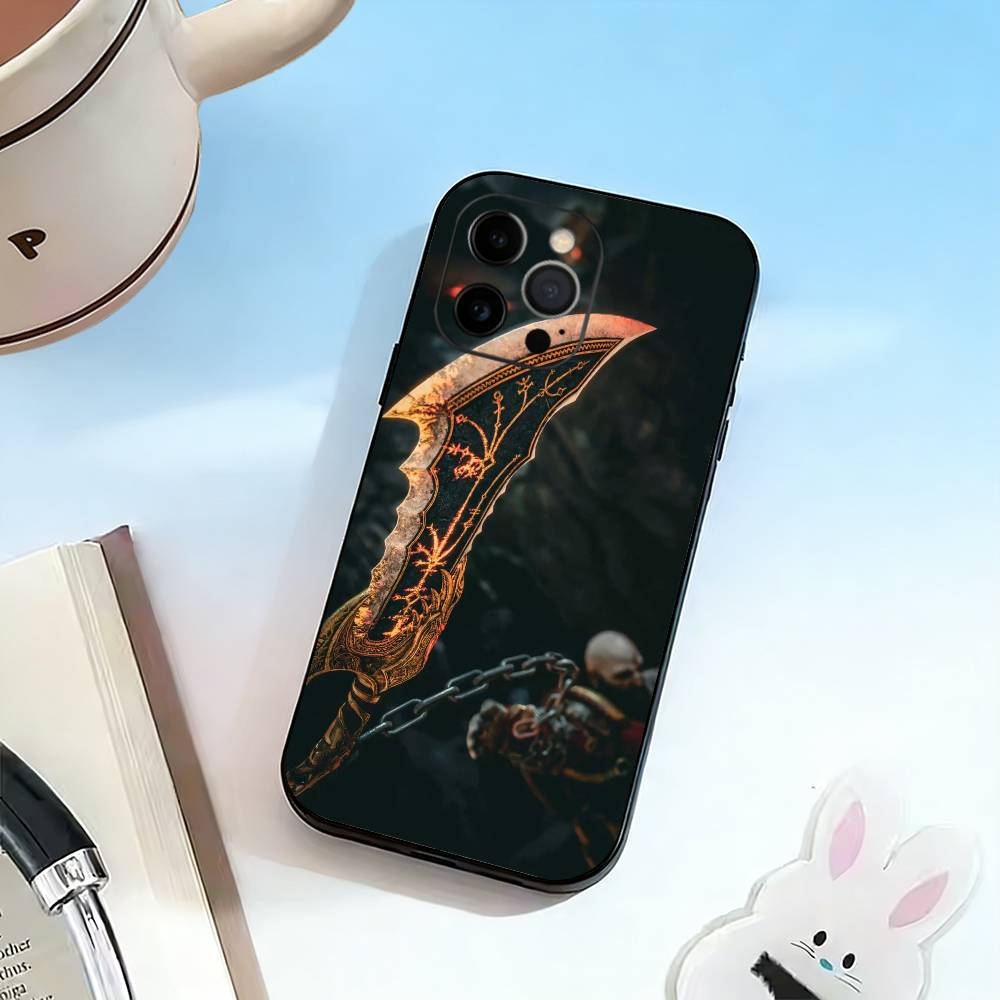 Game God of W-War Kratos  Phone Case Silicone Soft For IPhone 17 16 15 14 13 12 11 X XR Plus Pro Max Plus