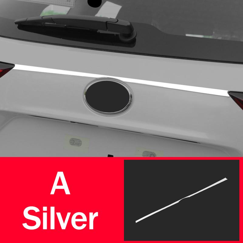 Stainless Car Rear Trunk Cover Tail Gate Trim Sticker Accessories Strip For Toyota Highlander XU70 Kluger 2020 2021 2022 2023