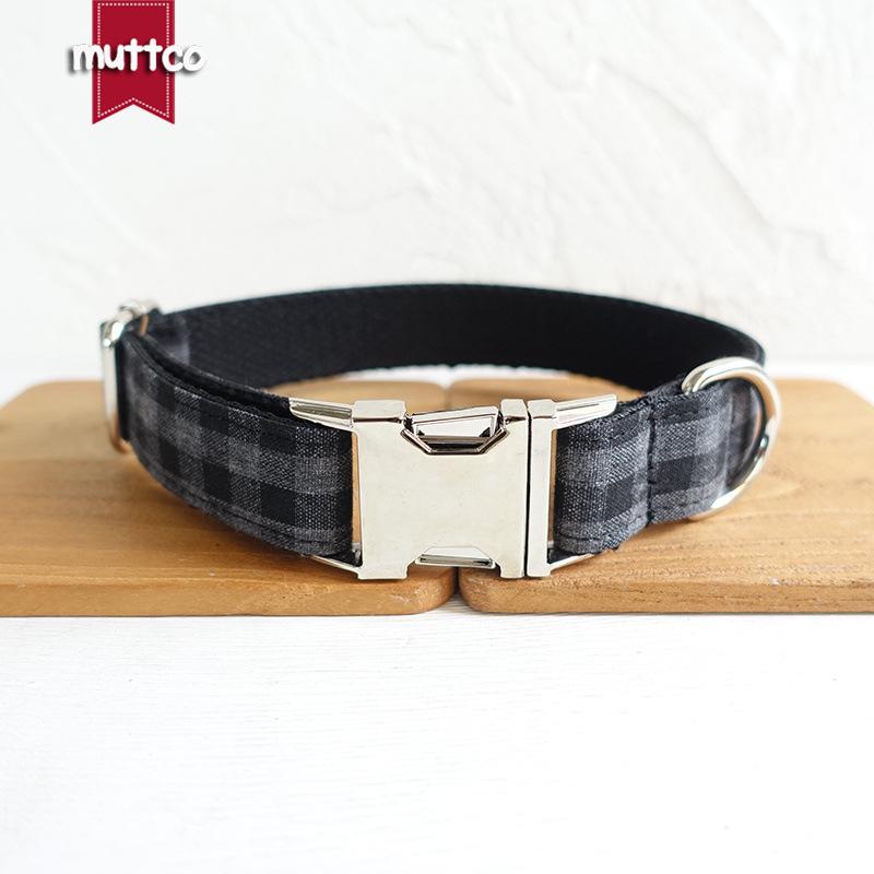 MUTTCO Double-Layer Adjustable Dog Collar with Metal Buckle, UDC-075. Extra Small