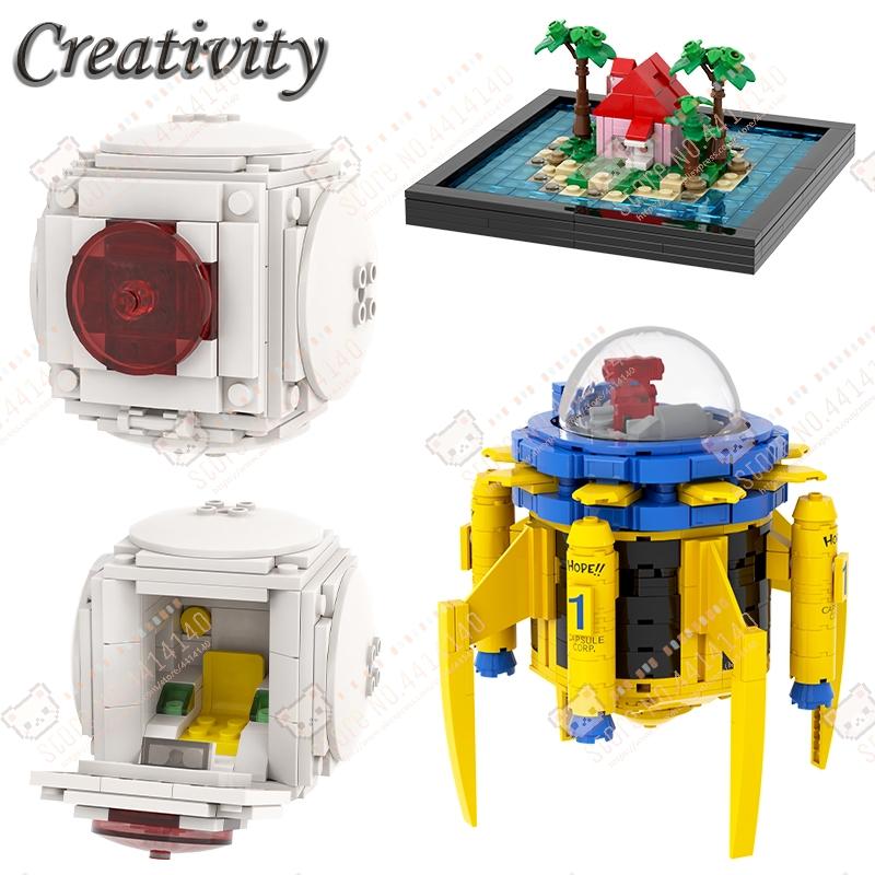 Anime Series MOC Decoration Building Blocks DIY Sai Ya Space Ship Kame House Time Machine Model Assembly Brick Toys For Children