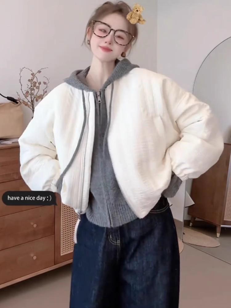 2024 Winter Women's Korean Style Quilted Padded Jacket: Warm, Fashionable, Loose Fit