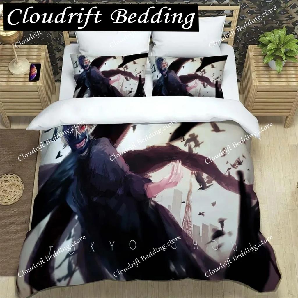 3D Print Japanese Anime Digital Printing Polyester Bedding Set For Boys And Girls Youth Fashion Bedding Set