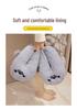 Adorable Cartoon Sea Lion Plush Slippers - Warm, Non-slip Cotton for Men and Girls