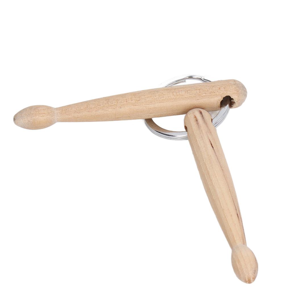 1Pcs Key Chain Beech Small Lightweight Drum Stick Delicate Keychain Bag Decoration