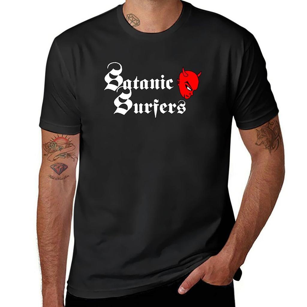 New New 03 logo satanic surfers genre punk rock TShirt plus size tops oversized t shirt Aesthetic clothing mens tall t shirts