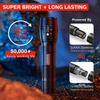 Telescopic Zoom High-Intensity Aluminum Alloy Flashlight Waterproof For Outdoor Night Running, Cycling Patrol And Searchlighting