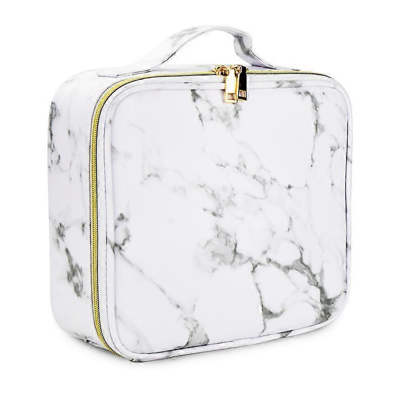 Dww Make-up Tasche, Professionelle Make-up Aufbewahrungstasche, Kosmetische Reisetasche, Beauty Friseurwerkzeug Organizer mit Verstellbaren Trennwänden, Kunstleder