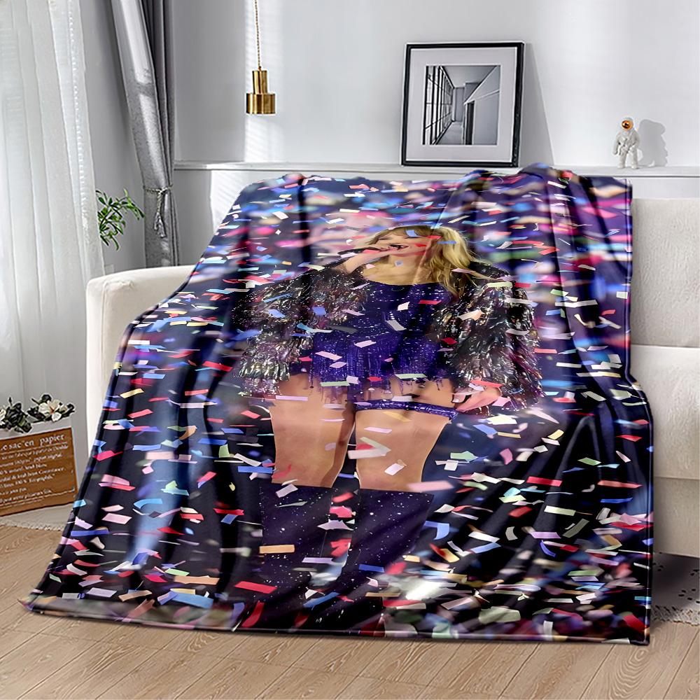 Taylor Swift: The Eras Tour Flannel Blanket-Soft and Suitable for Sofas,Beds,Offices,Travel,All Seasons,Great Gift for Holidays and Birthdays.
