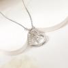 Love Cross New Heart Shape Love Ornament Clavicle Chain Necklace Pendant