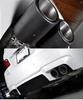 1pcs Car Carbon Fiber Exhaust Tip Muffler Pipe Universal Pipes Tail 63mm 2.5"Inlet 114mm 4.5"Outlet