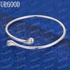 925 Sterling Silver Fashion Jewelry Adjustable Teardrop-Shaped Bangle Wedding Gift