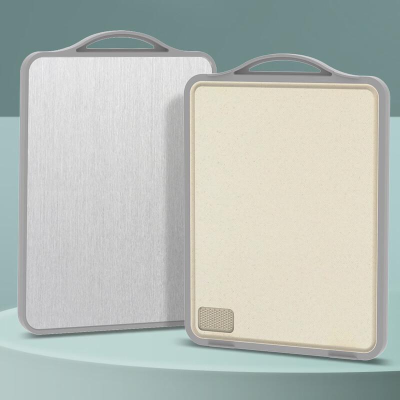 Oumeida Craftsman Series Double-Sided 304 Stainless Steel Cutting Board