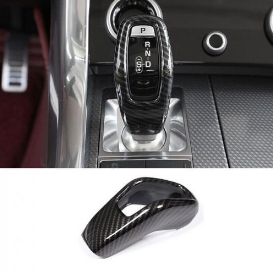 For Range Rover Sport 14- Carbon Fiber Central Console Gear Shift Knob Frame