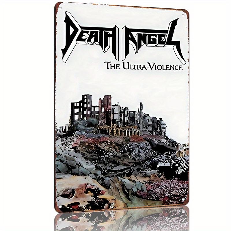 Death Angel The UltraViolence Limited Edition Metal Tin Sign Vintage Album Cover Art Print Durable Wall Decor for M
