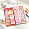 Kinbor 2027 Wochenplaner Wochen Notizbuch Tomoe River Papier Taschenkalender Agenda Effizienz Journal Tagebuch Für Zuhause Büro