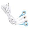 4 In 1 Electrotherapy Electrode Lead Electric Shock Wires Cable for Tens Massager