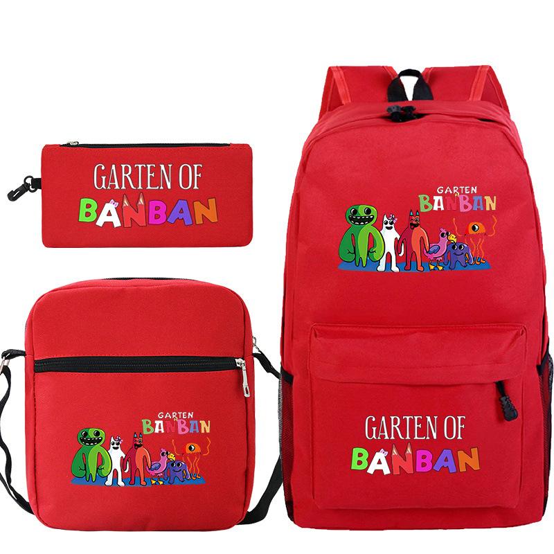 Spotted Garden Primary School Bag Shoulder Bag Pencil Bag Three-piece Set