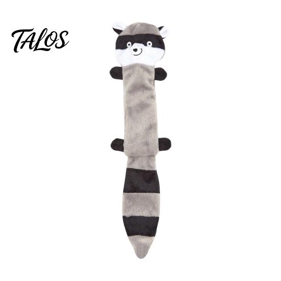 Active Play Pet Accessories Crinkle Animal Dog Toy, Plush Squeaky Chew Fox Raccoon Portable Toys for Travel Squirrel Puppy Teething Toy Small
