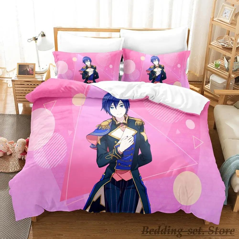 New Wonderlands x Showtime Anime Girls Bedding Set Single Twin Full Queen King Size Duvet Cover for Adult Kid Bedroom