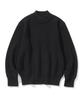 UNIFORM BRIDGE Fisherman Wool Crew Neck Knit Black