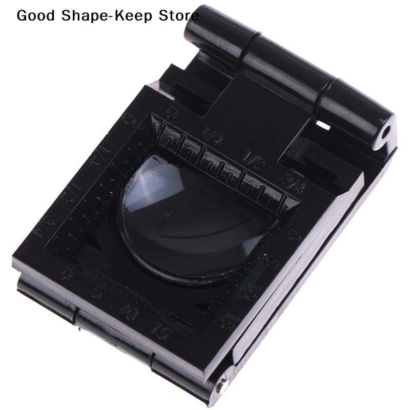 10X 28mm Folding Magnifier Stand Loupe with Scale for Textile Optical Glass Plastic Folding 22MM Caliber Magnifying Glass Tool