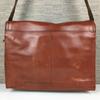 Handmade All Leather Shoulder Bag Brown(USED)