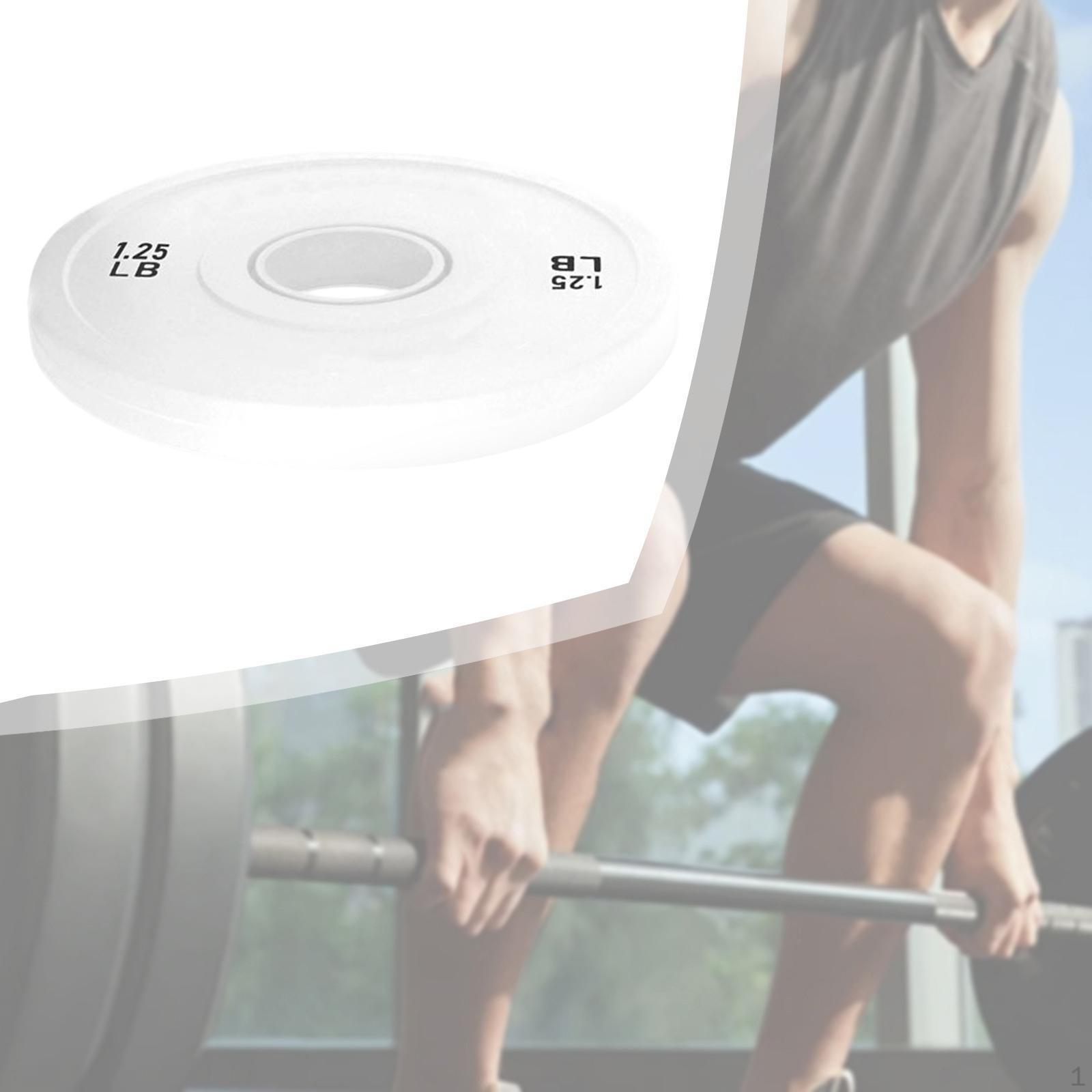 

Блины для штанги Легко хранить Компактный вес для тренировок Малый вес для упражнений Веса для домашнего спортзала 13cm_White 1.25LB