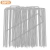 Galvanized Ground Nails U-shaped Ground Nails Outdoor - Cloth Ground Nails Nails Greenhouse Orchard Ground Cloth Nails Mulch Film Fixer